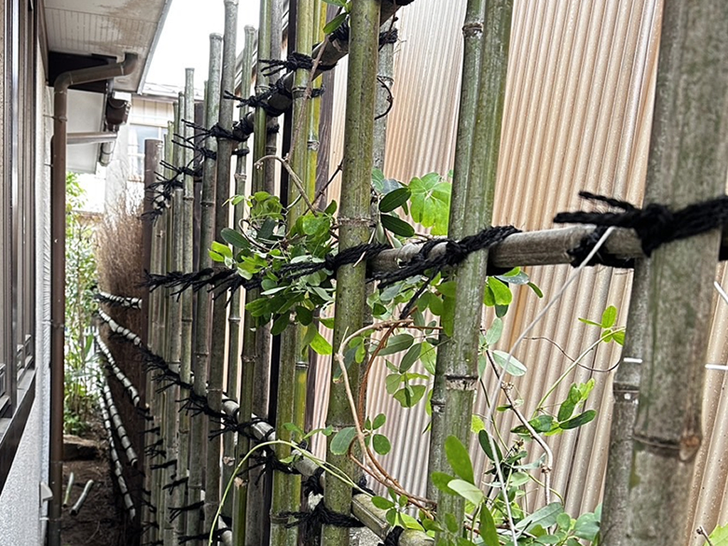 竹垣の施工例