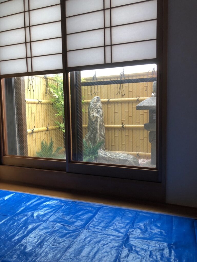 和風庭園まわりの施工写真